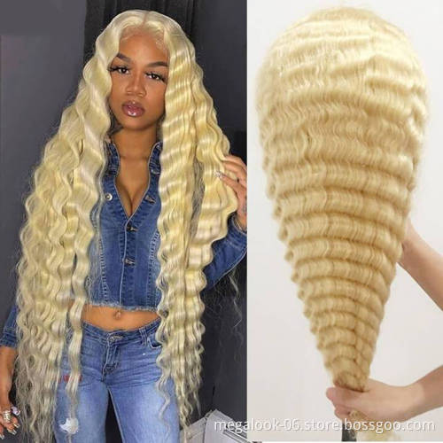 Peruvian 613 Blonde Colored Wig,Raw Virgin Transparent Hd Full Lace Human Hair Wig,100% Wig Human Hair Lace Front